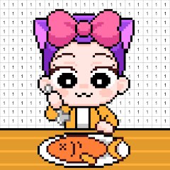 DIY Coloring: Pixel Art Number icon