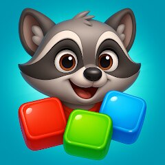 Raccoon Pop Match icon